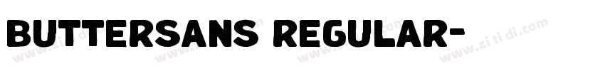 buttersans regular字体转换 buttersans regular字体转换